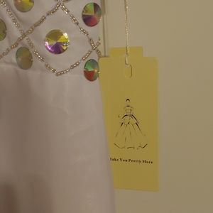 White Formal Long Evening Gown. US Size 26W